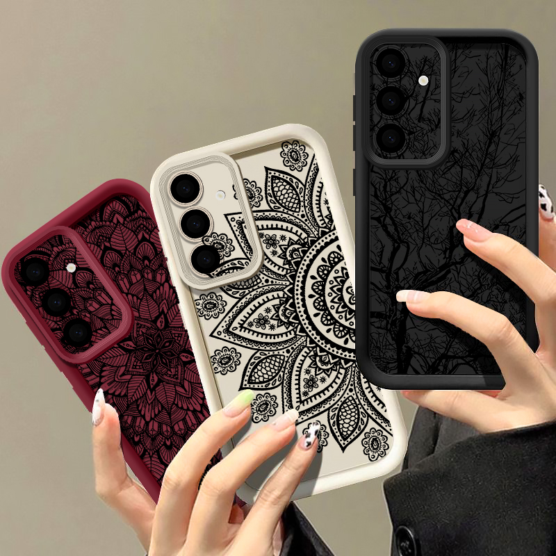 Retro Flower Totem Pattern Cas - Samsung Galaxy A55 review and price
