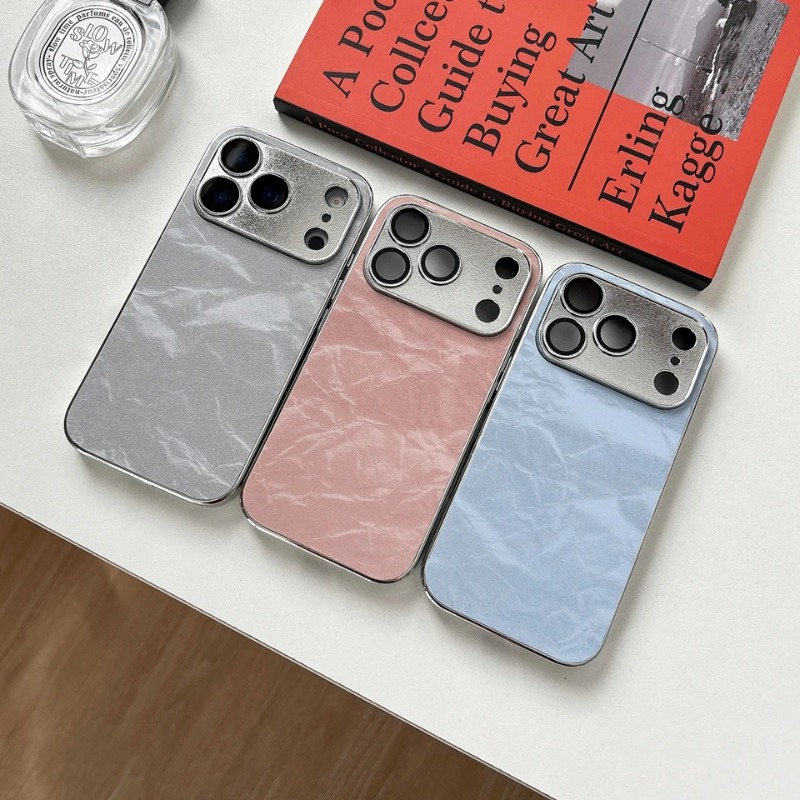 Luxury Plating Learther Phone  - Camera Lens Protector review and price