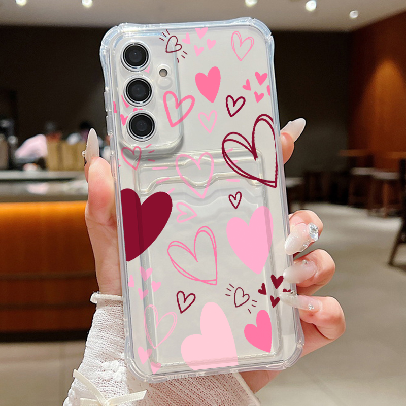 Love Heart Leaves Pattern Clea - Samsung Galaxy A55 review and price