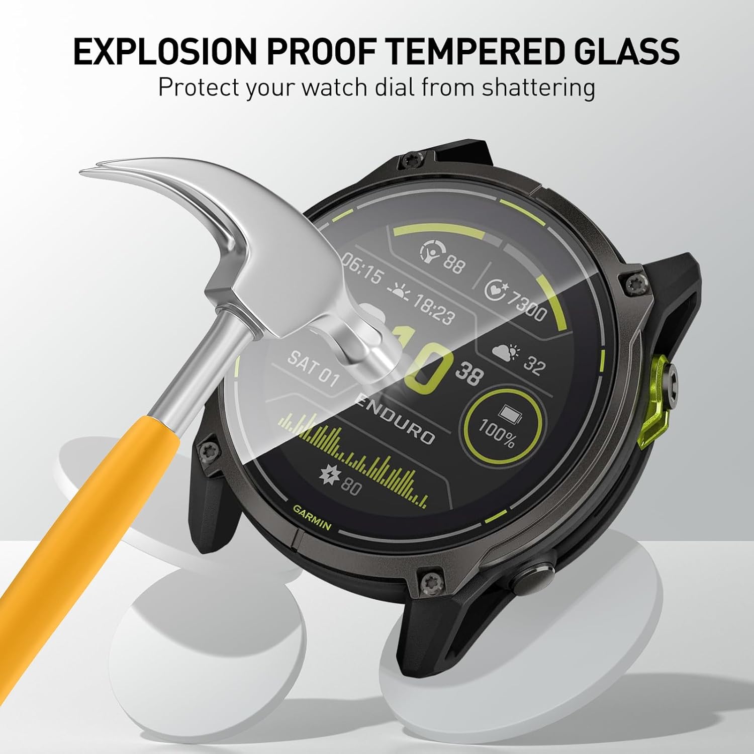 Tempered Glass Films For Garmi - Smartwatch Screen Film review and price