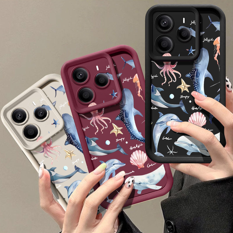 Cute Dolphin Patterned Soft Ca - Xiaomi Redmi Note 13 review and price