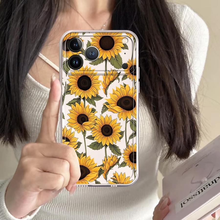 Cute Sunflower Pattern Case fo - Apple Iphone 15 review and price