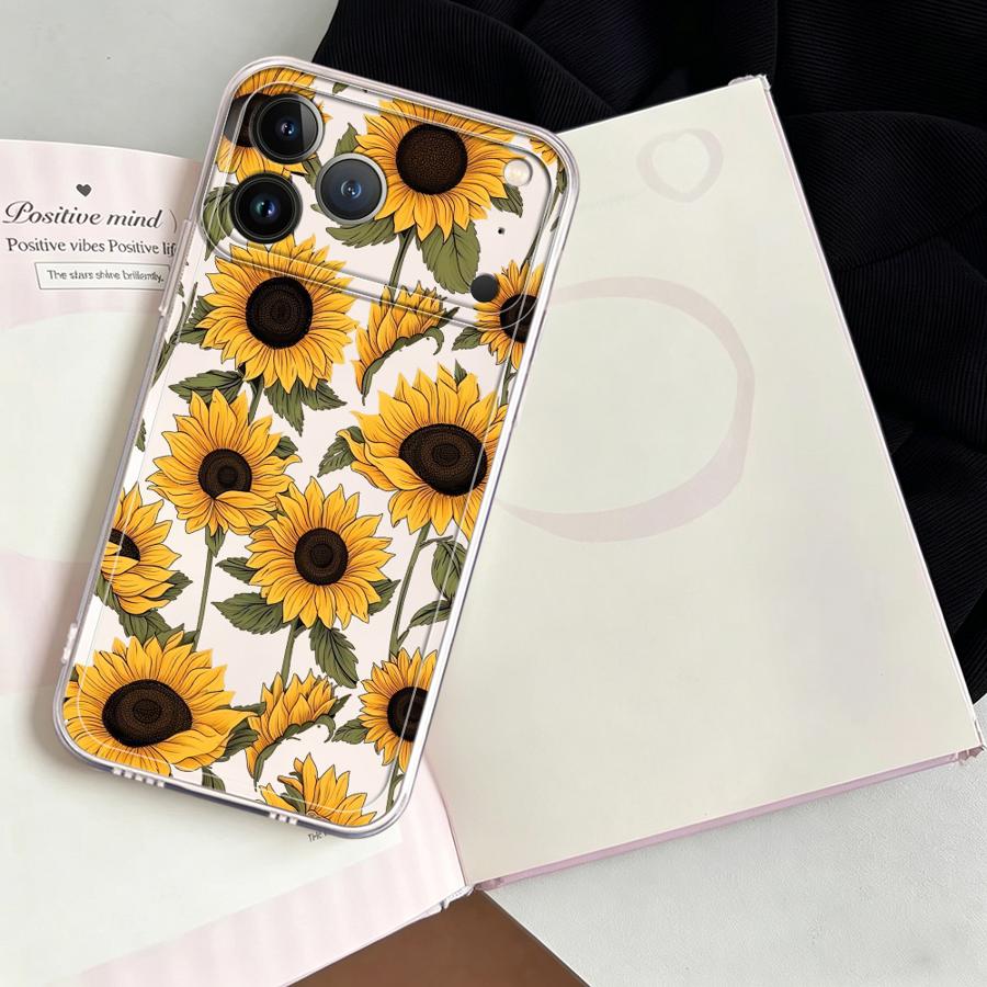 Cute Sunflower Pattern Case fo - Apple Iphone 15 review and price