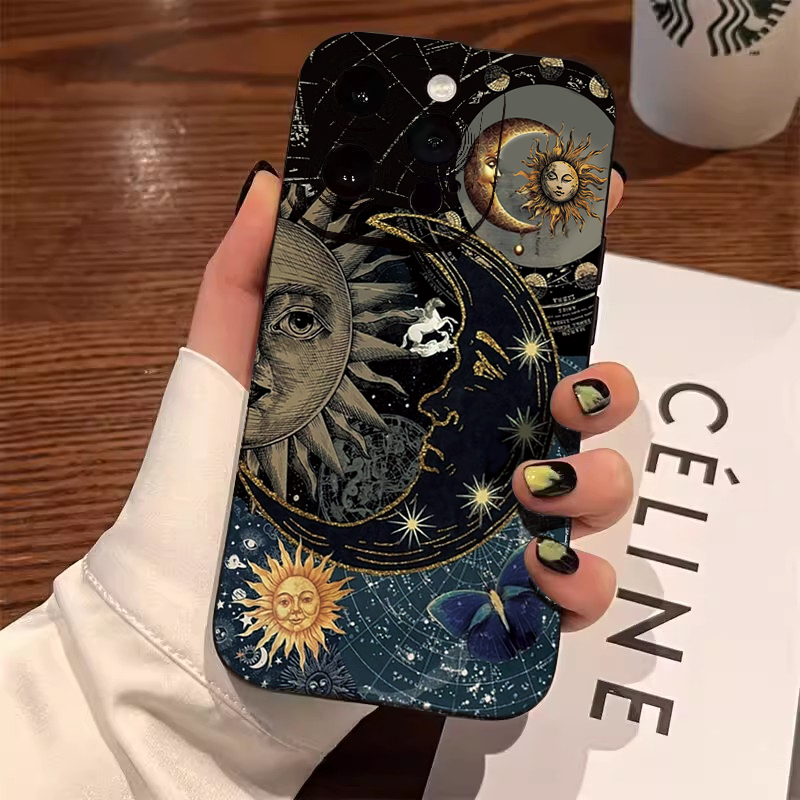 Aesthetic Sun Moon Print Phone - Samsung Galaxy A55 review and price