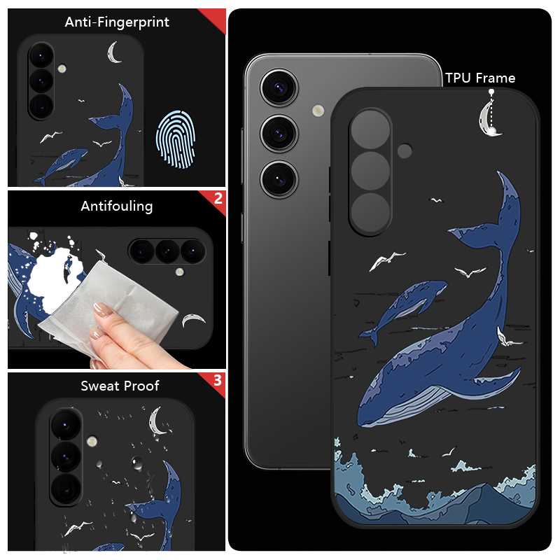 Whales Phone Case For Samsung  - Samsung Galaxy A55 review and price