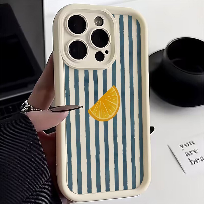 Striped Lemon Slice Pattern Ph - Apple Iphone 15 review and price