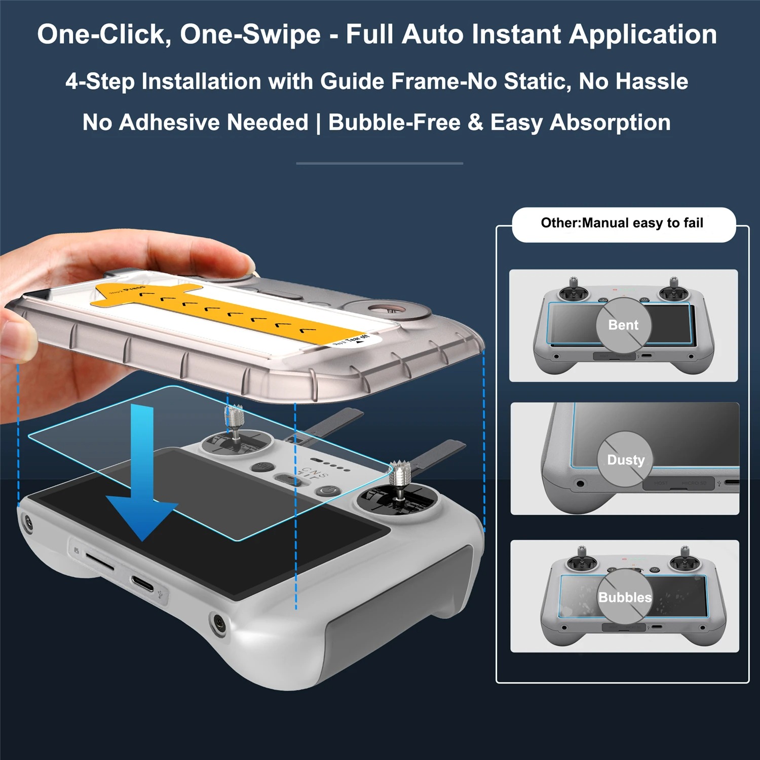 For DJI Flip/Air3/3S/Mini3/4pr - Glass Protector Auto review and price