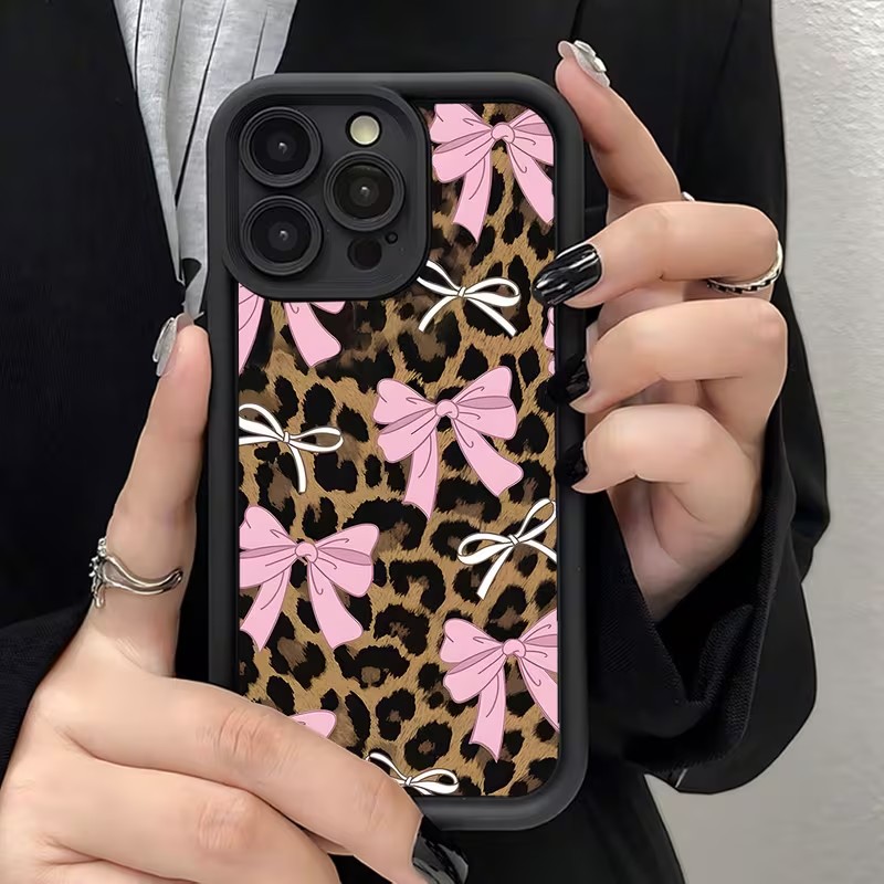 Leopard Print Bow Phone Case F - Apple Iphone 15 Pro Max review and price