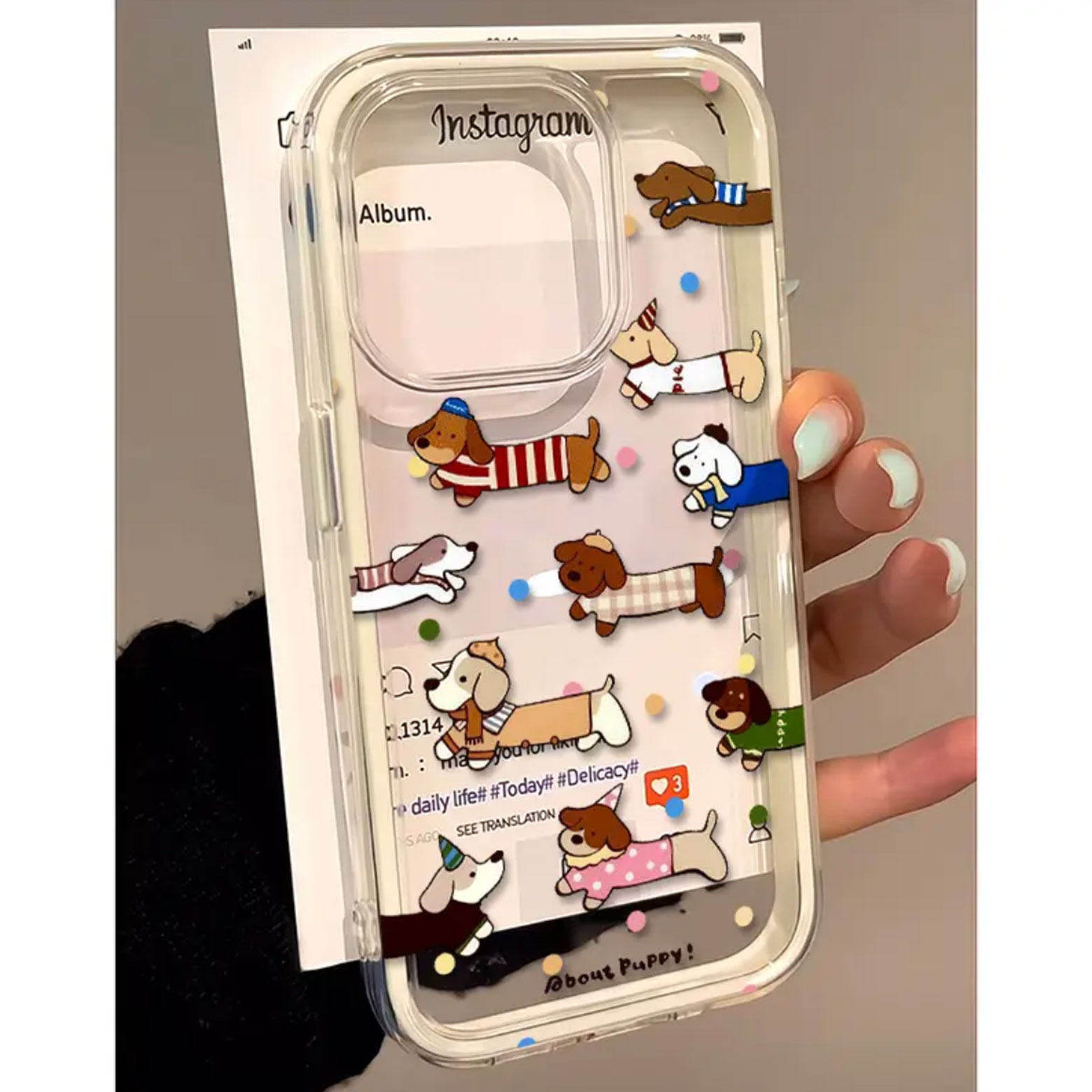 Cute Polka Dot Sausage Dog 2in - Samsung Galaxy A55 review and price