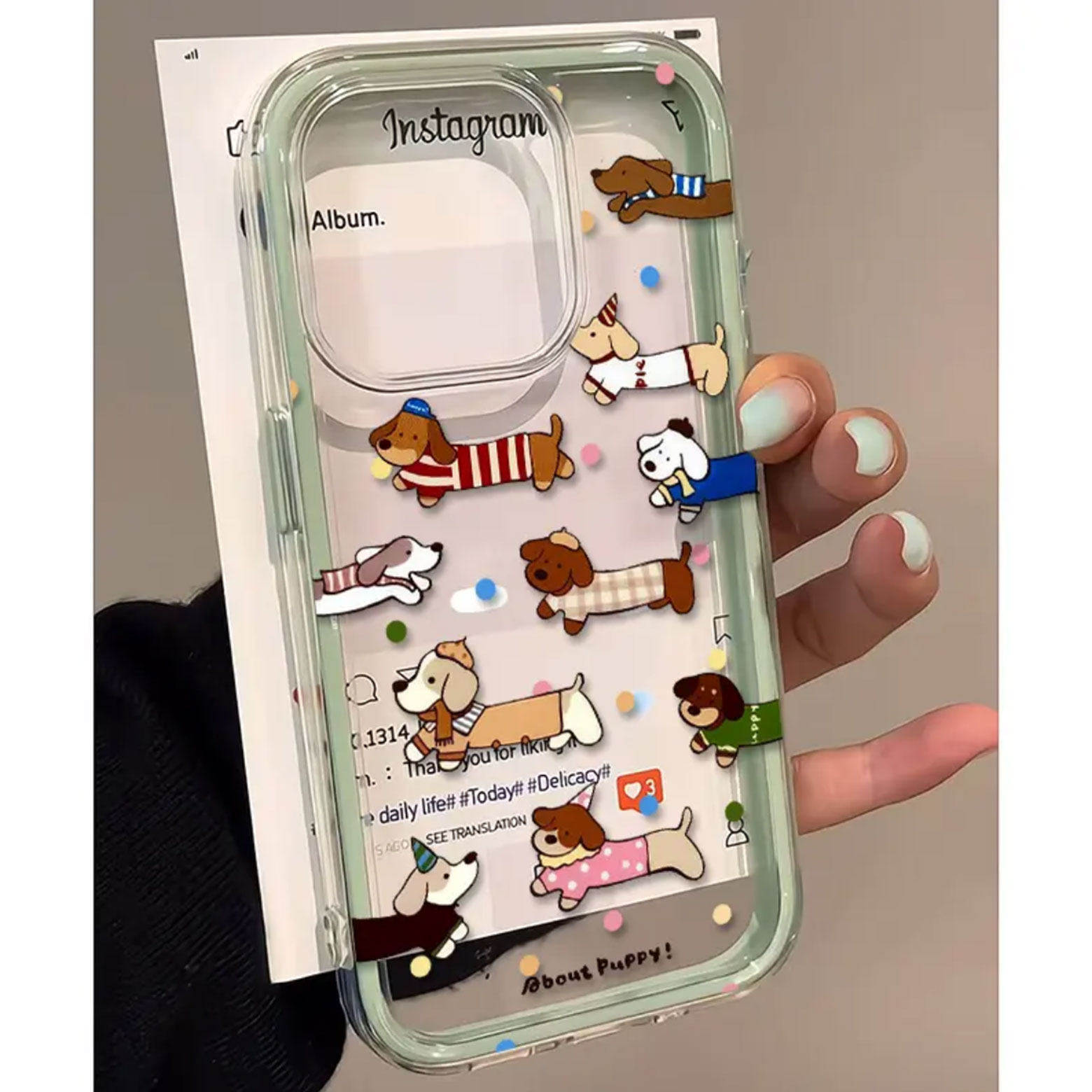 Cute Polka Dot Sausage Dog 2in - Samsung Galaxy A55 review and price