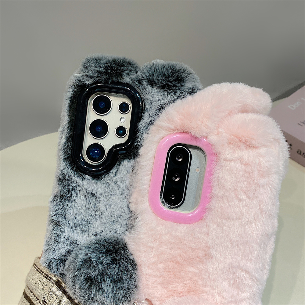 Cute Rabbit Ears Fluffy Stand  - Samsung Galaxy S25 review and price